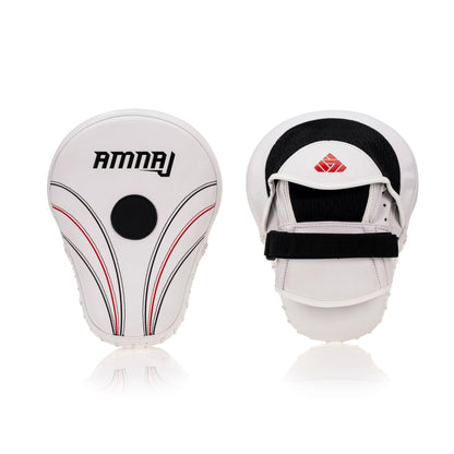 Classic Focus Mitts - 3 Stripe - White