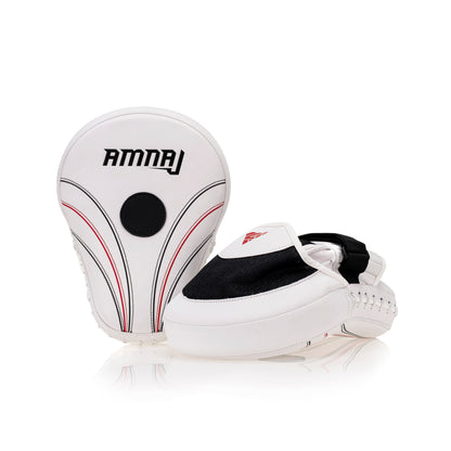 Classic Focus Mitts - 3 Stripe - White