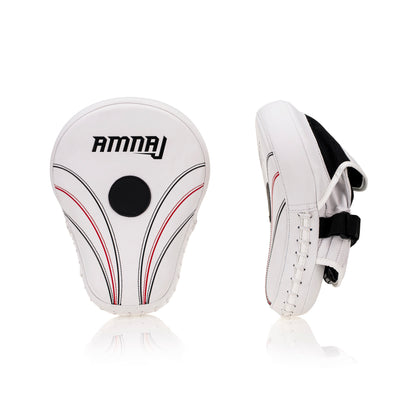 Classic Focus Mitts - 3 Stripe - White