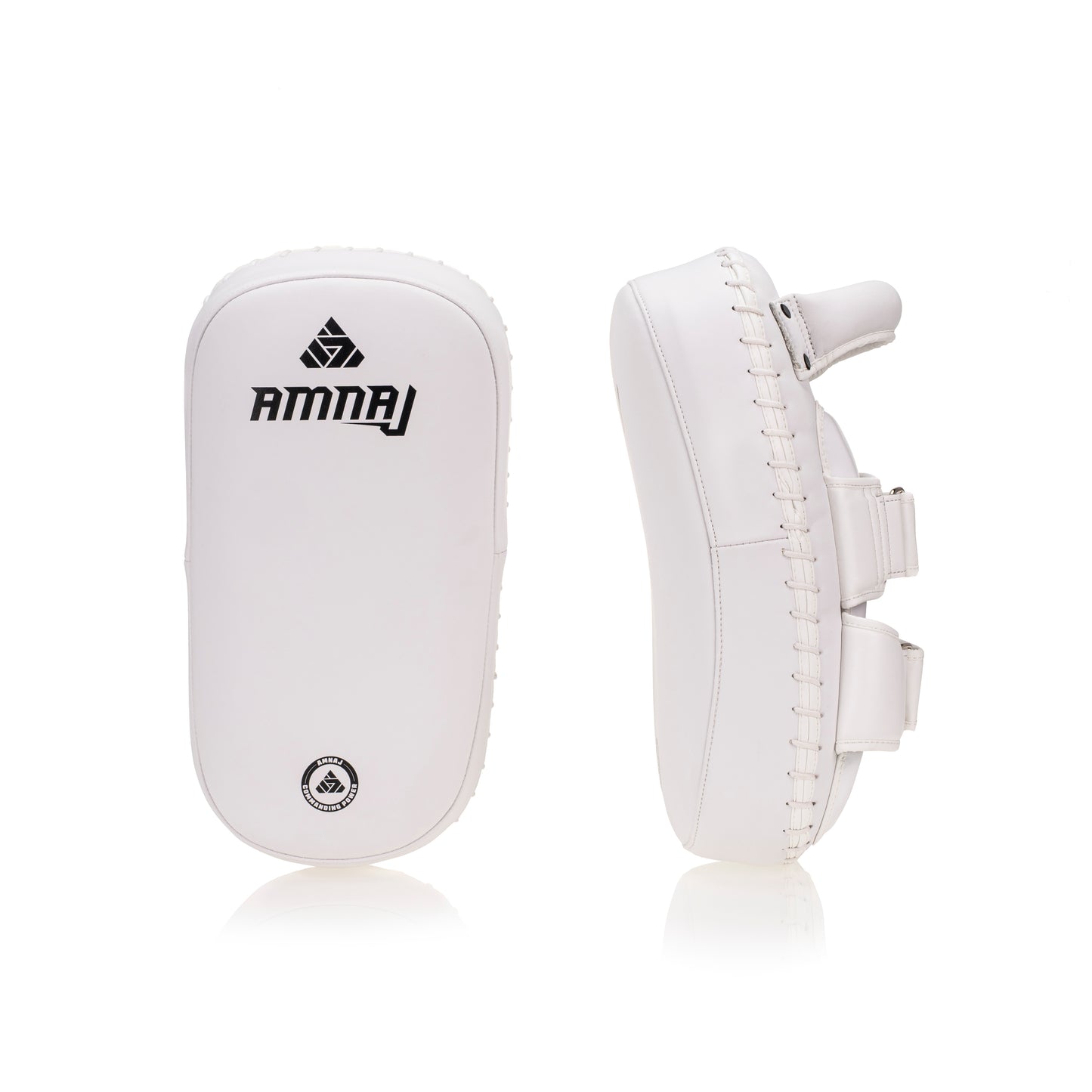 Double Strap Thai Pads - White